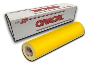 12" X 10ft - Light Yellow Matte Oracal 631 Exhibition Cal Vinyl Roll - Picture 1 of 92