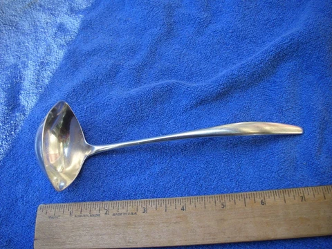 MODERNIST KIRK Sterling SIGNET (1958) Pattern SAUCE LADLE-No Mono Cover