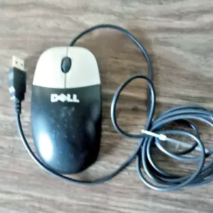 Dell USB Optical Mouse Black & Silver P/N OCJ339 Scroll Wheel Working 100% - Picture 1 of 4
