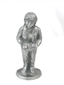 Figura de peltre Michael Ricker El regalo del amor para Santa 1993 vintage # 5682 - Imagen 1 de 6