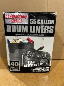 Bolsas de basura a elección del contratista Bolsas de basura 55 galones 40 unidades (paquete de 1) - Imagen 1 de 3