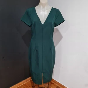 Women's size 12 'REUX THE LABEL' Gorgeous forest green midi dress - EUC - Picture 1 of 7