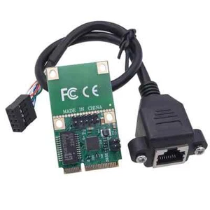 Mini PCI-E Gigabit Ethernet Card PCI-Express Card 10/100/1000Mbps - Picture 1 of 6
