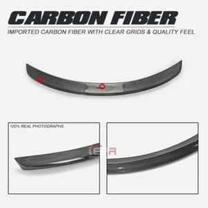 For Infiniti Q50 V37 Carbon fiber Rear trunk Duckbill spoiler Wing lip - Picture 1 of 12
