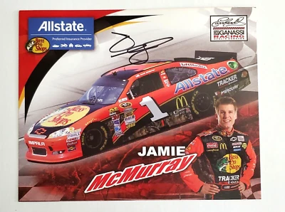 Tarjeta fotográfica firmada por JAMIE McMURRAY 8x10 NASCAR Bass Pro Shop Allstate autógrafo Foto 1 de 2