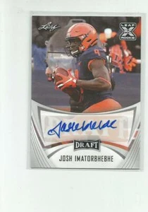 2021 Leaf Draft Autographs #BAJI1 Josh Imatorbhebhe   F109A - Picture 1 of 2