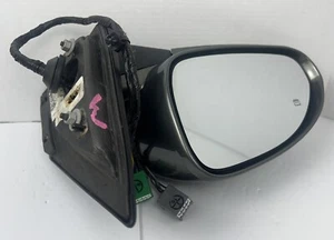 08-12 OEM Buick Enclave Driver Left Side View Mirror Manual Folding Dark Gray - Picture 1 of 14