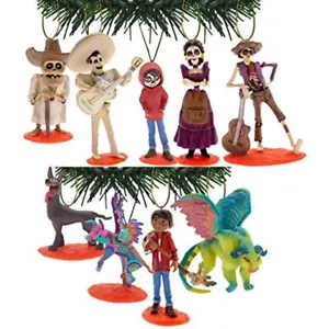 Coco 9er Set Ornament Set 3" PVC Figur Figur Charm Schlenker Neu Disney Geschenk - Bild 1 von 8