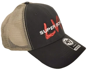 NFL Super Bowl LVI Los Angeles Rams 47 Limpieza Gorra Ajustable Negra NUEVA - Imagen 1 de 7