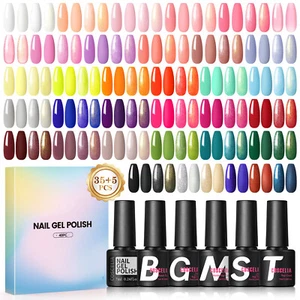 35 Farben Gel Nagellack Kit mit Base Top Coat Nail Starter Kit Soak Off UV LED - Bild 1 von 10