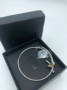 Marvel Bangle Bracelet Stainless Steel Adjustable New In Box "I AM Groot" - Picture 1 of 10