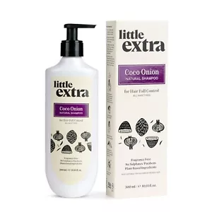 Little Extra Coco Onion Natural Shampoo For Hair Fall Control & Growth 300ml - Picture 1 of 6