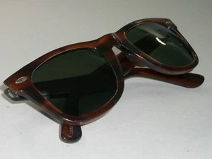 OCCHIALI DA SOLE VINTAGE B&L RAY BAN L2053 SPESSI TARTARUGA LUCIDA G15 UV WAYFARER 5024 - Foto 1 di 10