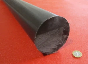 ABS Schwarz Rundstab, 3,50" Durchmesser x 24" lang - Bild 1 von 6