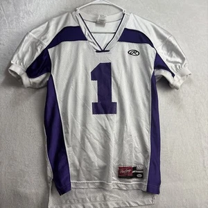 TCU Jersey "Fear The Frog" Rawlings size youth XL White & Purple - Picture 1 of 8