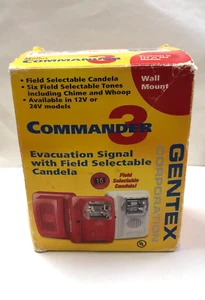 Gentex GES3-24WR Commander 3 Evacuation Signal with Field Selectable Candela - Picture 1 of 4