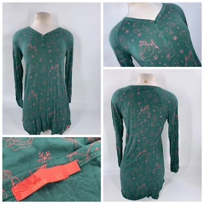 Prana Blouse Top Long Sleeve XS Women Green Tencel Elastane Mint YGI H2-345 - Image 1 of 4