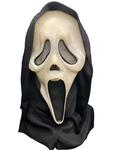 Vintage Easter Unlimited Scream Ghost Face Mask Halloween Hooded 9206S Scream - Picture 1 of 8