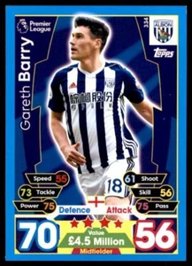 Match Attax 2017/2018 Gareth Barry West Bromwich Albion No. 334 - Picture 1 of 2