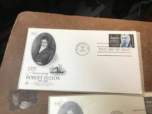 1765-1965 FDC  SC# 1270 R. Fulton & the Clermont (His Steamboat & Ship) - Picture 1 of 2