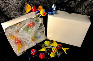 Handmade Glass Sweets All are Different 1 Box Of 10. Great hung as sun catchers!