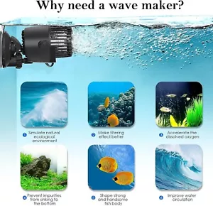 AQQA classical aquarium 15W submersible wave maker ac110 aq039 - Picture 1 of 7