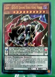 ¡GO! - D/D/D Devine Zero King Rage 2020 primera edición Yu-Gi-Oh! No de tarjeta GFP2-EN080 - Imagen 1 de 1