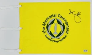 ADAM SCOTT SIGNED THE MEMORIAL TOURNAMENT GOLF PIN FLAG MASTERS AUTOGRAPH BAS K2 - Picture 1 of 3