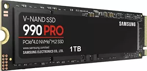 Samsung 990 PRO 1TB Internal SSD PCle Gen 4x4 NVMe MZ-V9P1T0B/AM - Picture 1 of 8