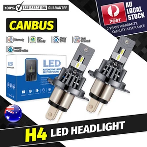 Car LED H4 Headlight Globe for Holden Barina Hatchback 2008 2009 2010 2011 - Picture 1 of 16