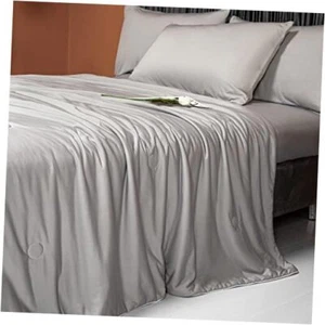 Cooling Blankets for Hot Sleepers - Cool Like Ice Cream 90"x108" Grey - Picture 1 of 7