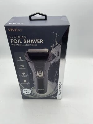 vivitar Afeitadora Lámina Inalámbrica con Hojas de Acero Inoxidable Impermeable Nueva Foto 1 de 4