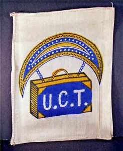 Frühe UCT Orden der Vereinigten Geschäftsreisenden brüderliche Seidenflagge alter Lagerbestand - Bild 1 von 1