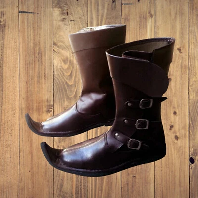 Medieval Leather Boots Costume - Image 1 of 4