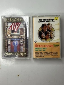 The Beach Boy 2 Cassette Lot Greatest Hits 61-63 & Stars And Stripes Vol. 1 - Picture 1 of 9