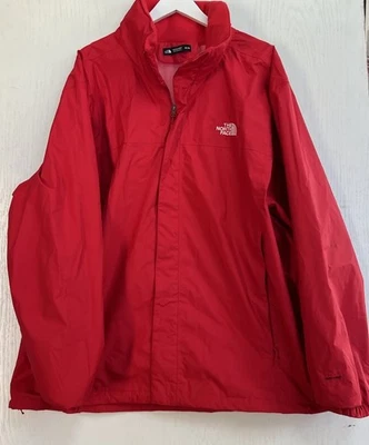 Mens XXXL The North Face Dryvent Jacket Hoodie Rain Waterproof Red - Image 1 of 4