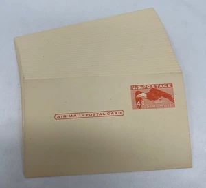 Lot of 27 US 4 Cent Air Mail Postal Cards Postcards Unused 1949 Eagle In Flight - Picture 1 of 2