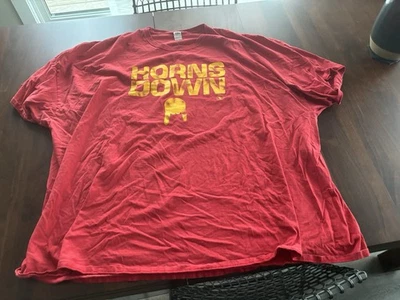 Iowa State Cyclones Horns Down Camiseta Roja Manga Corta, Adulto 6xl Foto 1 de 3