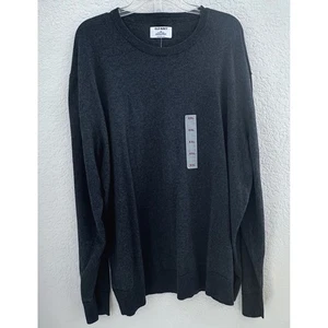 Old Navy Go recycelte Baumwollmischung Herren XXL blau Rundhalsausschnitt L/S Pullover adrett neu mit Etikett - Bild 1 von 8