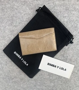 BIMBA Y LOLA Designer Mini Kartenetui camelbraun Leder Geldbörse Accessoire Neu mit Etikett - Bild 1 von 3