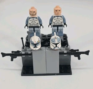 LEGO Star Wars Commander Wolffe SW0330 Minifigure Phase 1 & CLONE SW0331 1104th - Picture 1 of 18