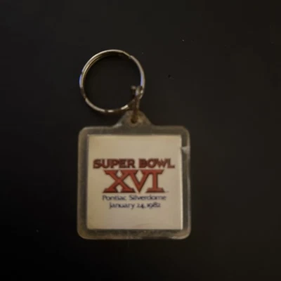Llavero vintage 1982 Super Bowl XVI Elias Brothers Big Boy Foto 1 de 2