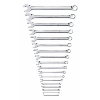 Gearwrench KDT81917 18 Piece 12 Point Long Pattern Combination SAE Wrench Set - Image 1 of 4