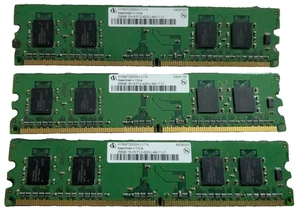 3PCS Infineon HYS64T32000HU-3.7-A 256MB 1Rx16 PC2-4200U-444-11-C1 PC Memory - Picture 1 of 2