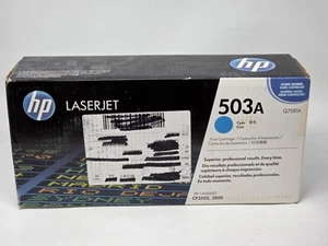 HP LaserJet Toner Cartridge 503a - Cyan - OEM Genuine New  - Picture 1 of 2