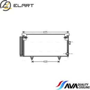 CONDENSER AIR CONDITIONING SUA5073D FOR SUBARU 73210-AG000 - Picture 1 of 6