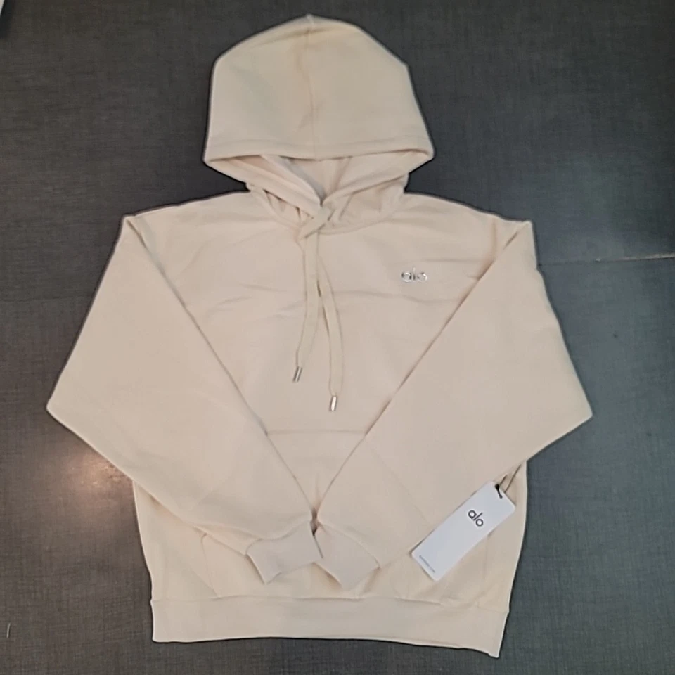 Alo Yoga Accolade Hoodie U3032RG Oat Milk Large - Image 1 of 1