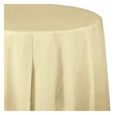 Plastic Table Skirt, Ivory, 14 Ft. - 010032 - Image 1 of 1