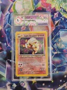 Pokemon Karte Light Arcanine 12/105 Holo Neo Destiny ENG EX-MT NM Grade 6,5 - Bild 1 von 2