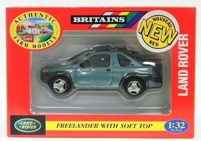 Britains 1/32 Scale Model Car 09484 - Land Rover Freelander Soft Top - Green - Image 1 of 2